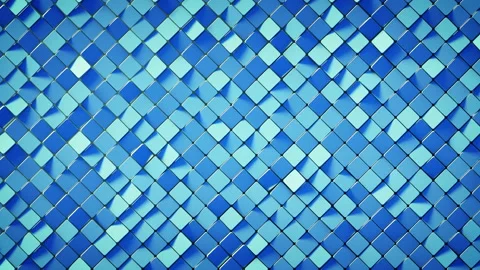 Blue rhombus pattern surface 3D render loopable animation 4k UHD 3840x2160 Stock Footage 101845890