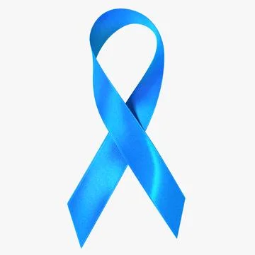 Blue Ribbon Awareness Symbol 3D Model