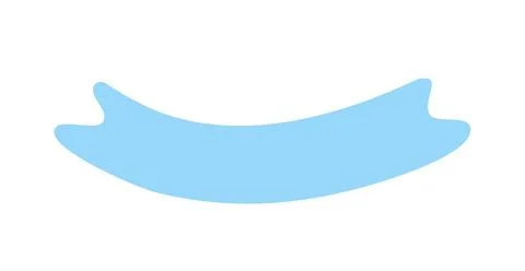 Blue ribbon banner icon, Web design element. Hand drawn vector illustration Stock-Illustration