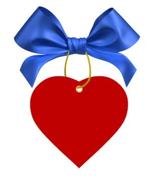 Blue ribbon bow イラスト素材