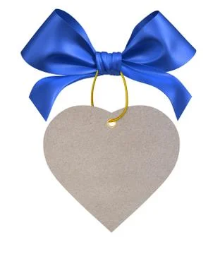 Blue ribbon bow Illustration