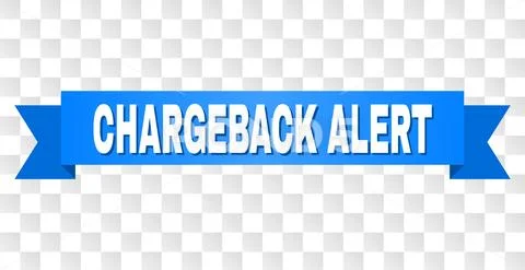 Blue Ribbon with CHARGEBACK ALERT Caption Stock Illustration