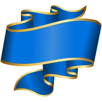 Blue ribbon Stock Illustration