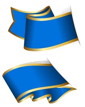 Blue Ribbon  Stock Illustration