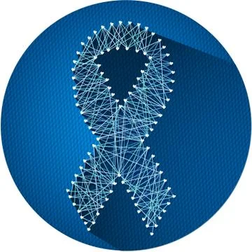 Blue Ribbon  Stock Illustration