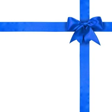 Blue ribbon Foto stock