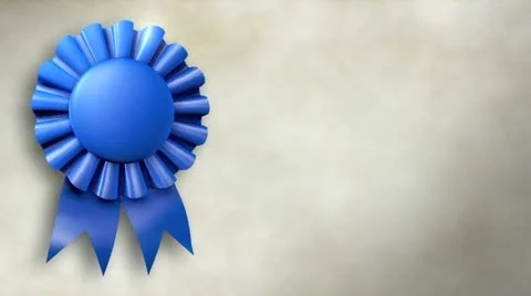 Blue Ribbon Title Background Stock Footage 21242891