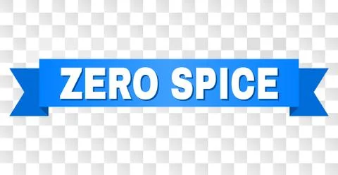 Blue Ribbon with ZERO SPICE Caption Stock-Illustration