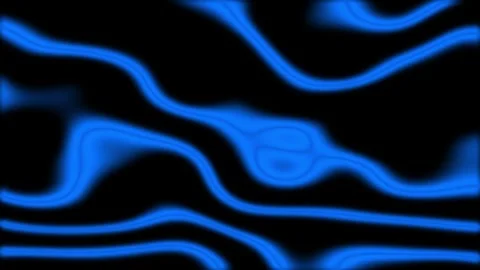 Blue ribbons pulse against deep black Stock-Footage 345448467