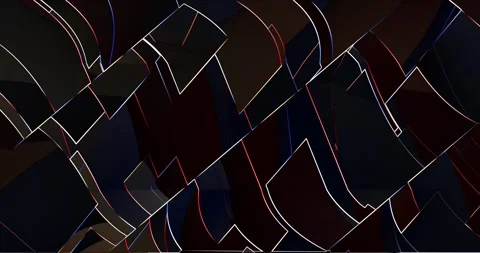 Blue ribbons in rectangles Stock Footage 142799410