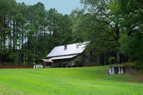 Blue ridge cabin Foto stock