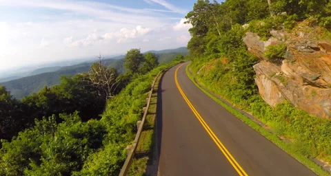 Blue Ridge Highway Stock Footage 44147594