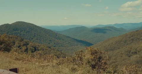 Blue Ridge Mountain Range Stock Footage 79850553