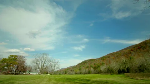 Blue Ridge Mountain time lapse Vídeos de archivo 49313348