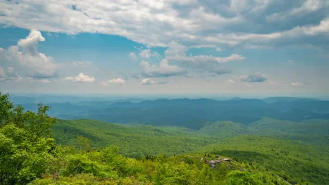 Blue Ridge Mountain Timelapse Stock Footage 133714378