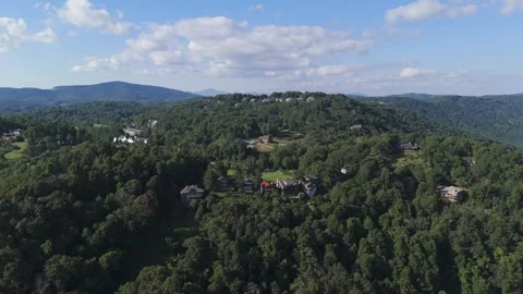 Blue Ridge Mountains Aerial Pull Out North Carolina Stock Footage 249833353