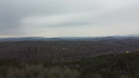 Blue Ridge Mountains Cloudy Day Stock Footage 169461226