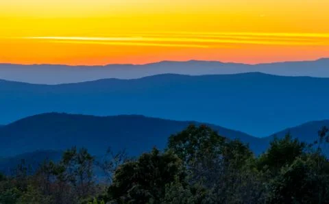 Blue Ridge Mountains Foto stock
