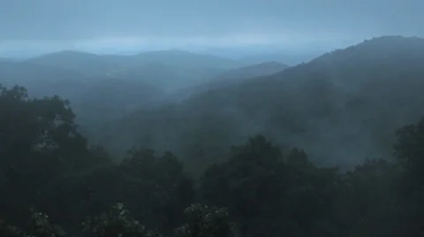 Blue Ridge Mountains Time Lapse Stock Footage 36070022