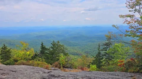 Blue Ridge Mountains Video Panning Stock Footage 318958708