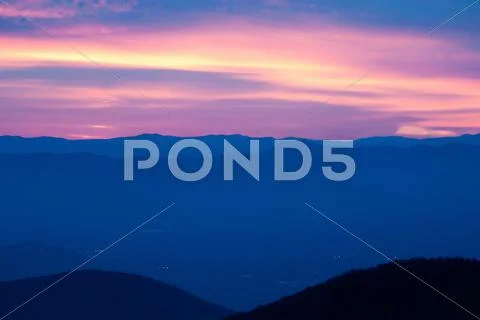 Blue ridge parkway Stock Photos