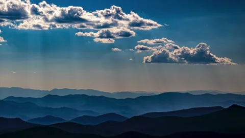 Blue Ridge Parkway View Stock Footage 265991348
