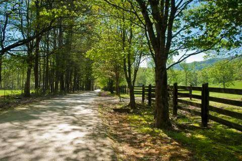 Blue ridge road Stock Photos
