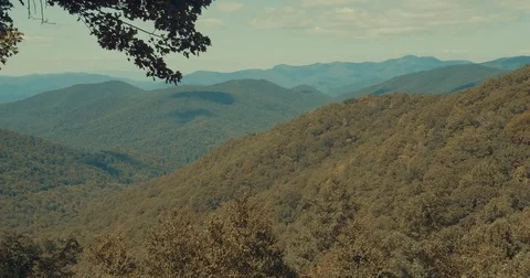 Blue Ridge shot Stock Footage 79850599