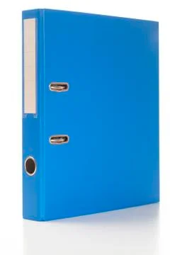 Blue ring binder Stock Photos