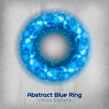 Blue ring Illustrazione stock