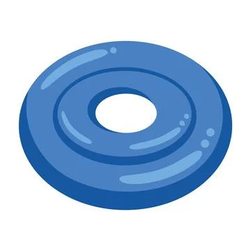 Blue ring inflatable Stock Illustration