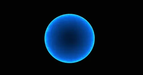 Blue ring of lightning, planet earth, globe made of particles metaverse Abstract Stock Footage 171138559