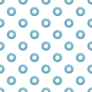 Blue ring repeating circular pattern forming seamless background Illustrazione stock