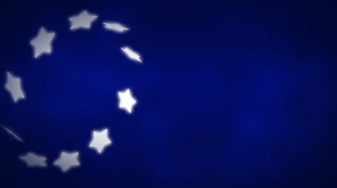 Blue Ring of Stars 1080  background Stock Footage 50762977