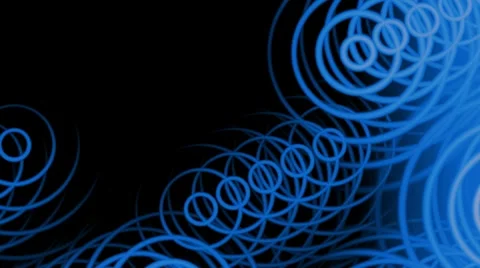 Blue rings Stock Footage 8737105