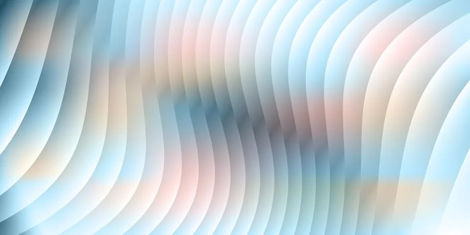 Blue ripple effect with cloud like blur smooth gradient abstract glass texture Stock Illustration
