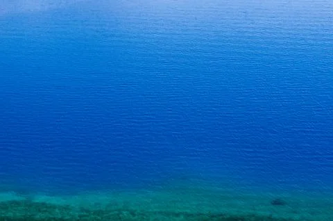 Blue rippled water with interesting pattern Stock Photos