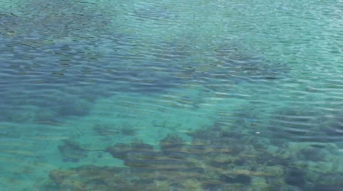 Blue Rippling Water Pool Stock Footage 354231