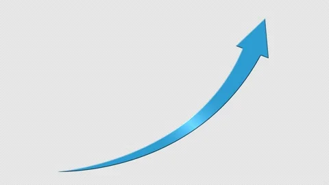 Blue rising arrow. Stock Footage 227890726