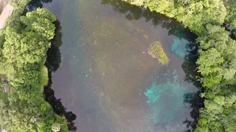 Blue River Aerial Stock Footage 39841661