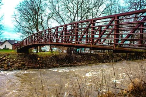 Blue river bridge Photos