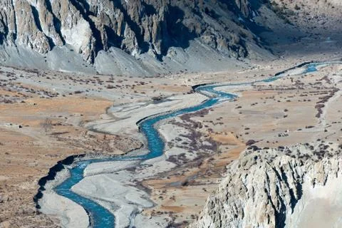 Blue river Stock Photos