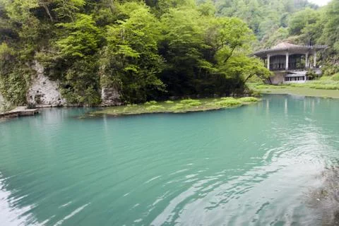 Blue river Stock Photos