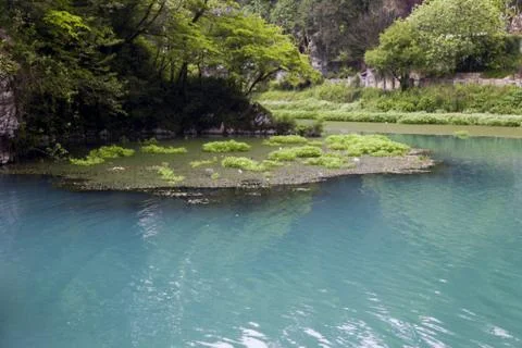 Blue river Stock Photos