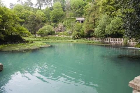 Blue river Stock Photos