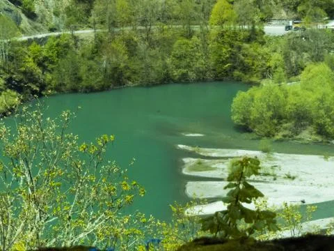 Blue river Stock Photos