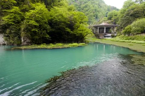 Blue river Stock Photos