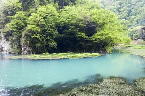 Blue river Stock Photos