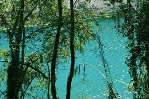 The blue river Stock Photos