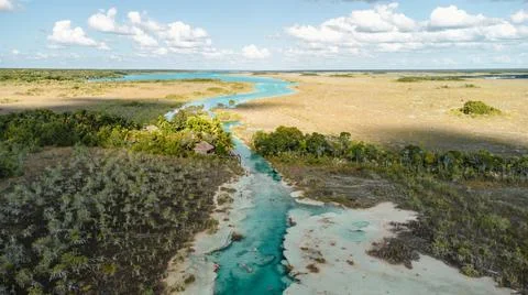 Blue river Stock Photos
